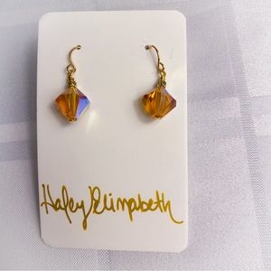 Topaz Czech Crystal Earrings